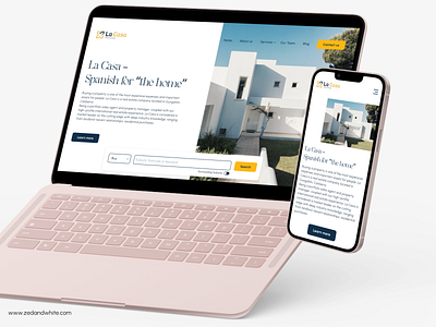 Real Estate Website landing page minimal property website real estate ui