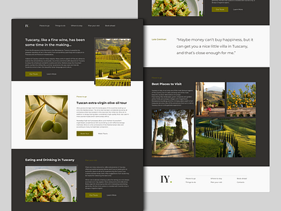 Tuscany - Tourism Website app application clean design illustration interface logo travel travel agency travel blog tuscany ui ux webdesign website design