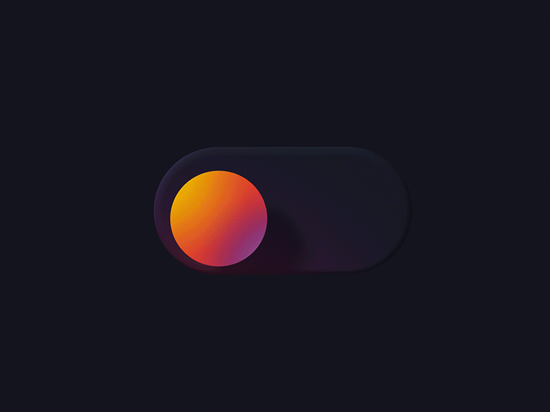 Toggle 3D 3d animation motion graphics ui