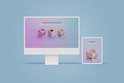 Free Multi Device Clay Mockup Set abstract clean device devices display laptop mac macbook mockup multi device phone phone mockup presentation realistic simple smartphone theme web webpage website