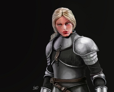 warrior woman art character design digital painting ill illustration warrior