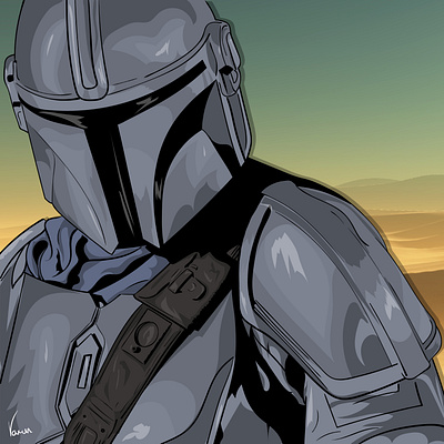 Mandalorian design graphic design illustration vector