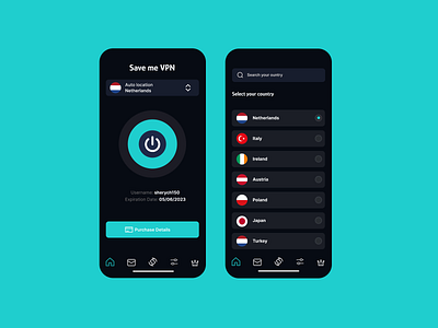 VPN App ui