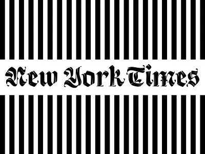 Le Kick - New York Times blackletter brush calligraphy design font fraktur illustration lettering logo type typography