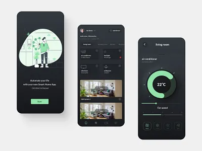 Smart Home App app design home automation smart home smart home dashboard typography ui ui ux design ux