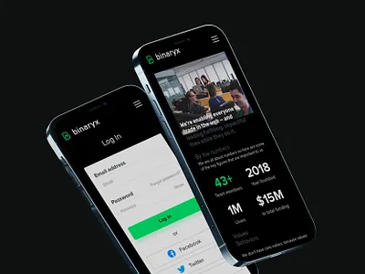 Mobile log in page for cryptocurrency exchange about btc crypto cryptocurrency dark ui exchange krs krsdesign login mobile mobile crypto mobile ui ui uidesign ux