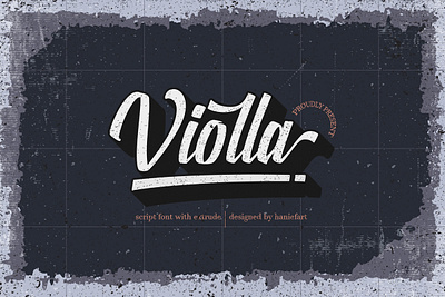 Violla Typefce banner branding business calligraphy lettering magazine poster script font typeface typography