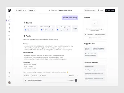 Lumeo - AI Assistant Result ai animation chat chat gpt dashboard deepseek design gemini motion saas ui uidesign ux uxdesign uxerflow web app web design website