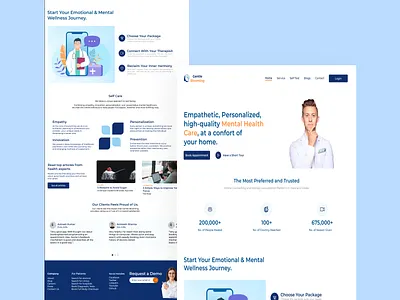 Online Psychological Counseling app branding design illustration illustrator logo music ui ux vector