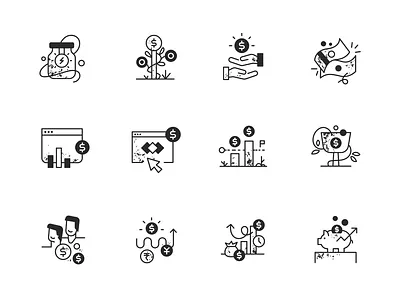 Fundraiser - Spot icons finance free download fund icons illustration money vc vector web