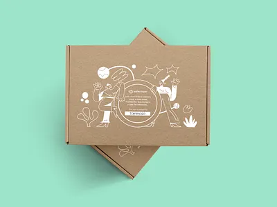 Onboarding Box box box packaging box packaging design branding design graphic design illustration merchandising minimal onboarding pacakagingdesign pacakging design packaging pim print print design sales layer