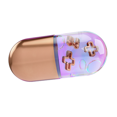 3d pill 3d branding bronze c4d cg cinema 4d cross design digital art drug glass illustra illustration octane pharmacy pill render