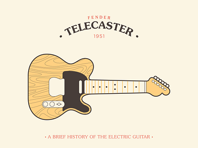 Electric Guitars adobe illustrator character design fender flat gibson guitars illustration infographic music vector