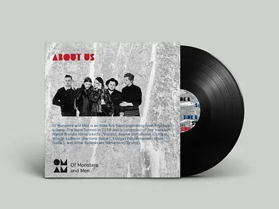 Landmarks | Album Insert (Back) album cover brand design design graphic design music package design photography typography vinyl