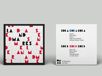 Landmarks | Album Cover album cover brand design design graphic design music package design photography typography vinyl