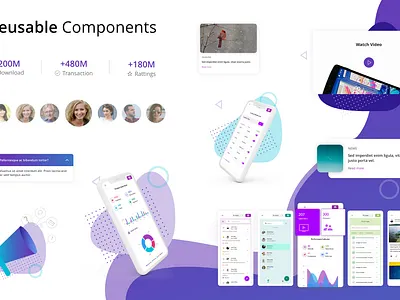 Landing Page Components components corporate homepage landing page module ui ux