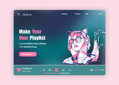 Music Player Website logo ui