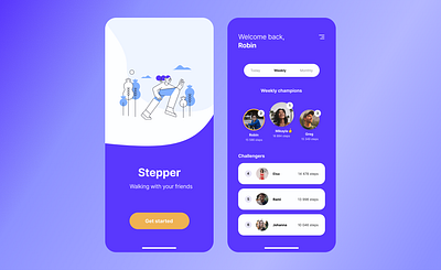 Daily UI #19 — Leaderboard blue colors daily ui dailyui design mobile ui ui