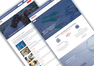 Maxem Health Urgent Care | Healthcare Web Design branding design graphic design healthcare healthcare web design logo modern modern web design ui web design website design