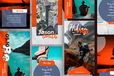 FREE Vlog Instagram Stories Pack branding catalog clean design graphic design illustration indesign instagram instagram stories magazine motion graphics pack print printable stories stories pack template ui vlog vlog instagram