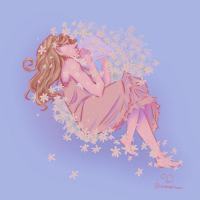 DayDreamer artist character design design digital digital artist digital design illustration sleeping