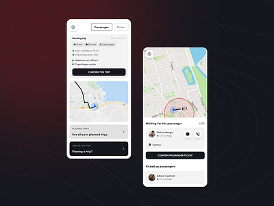 Youber | Carpooling App app car carpooling colors design taxi ui user flow ux web