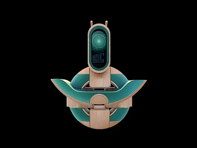 Character design 3d c4d caracter cg cinema 4d design digital art illustration interface screen wood