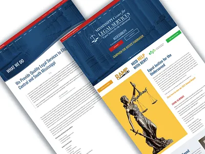 Mississippi Center for Legal Services | Legal Web Design design graphic design law firm web design modern modern web design non profit web design ui web design website design