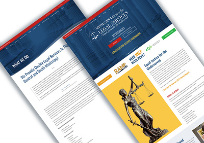 Mississippi Center for Legal Services | Legal Web Design design graphic design law firm web design modern modern web design non profit web design ui web design website design