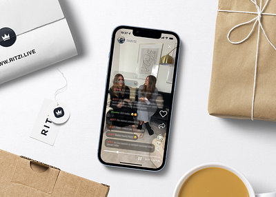 RITZI App android app development app app developing buy cart chat design development company ios app development likes live live shopping online purchase record share shopping streaming video volume