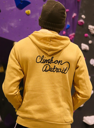 Climb on Detroit Merch branding graphic design illustration lettering logo design merch design