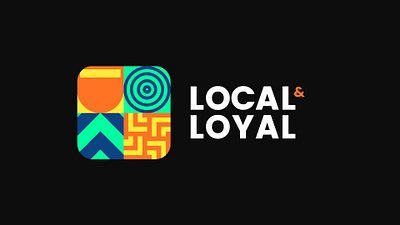Local & Loyal - Branding & App Concept app icon app logo app store branding digital icon logo logo design modern ui ui design vector