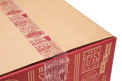 McClure's Caseboxes branding graphic design packaging design typography