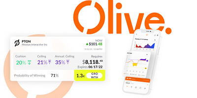 Olive Invest (App, mobile and desktop) ui ux web