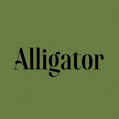 Bayou Typeface: Alligator alligator bayou design lettering marsh typeface design typography