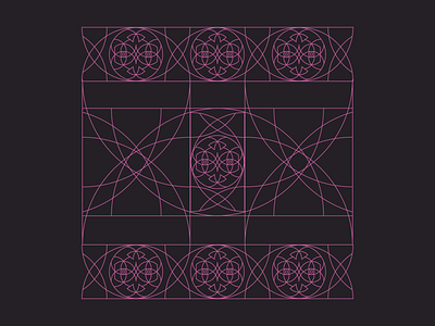 Pattern Design art black design illustrator pattern penrose penrose tiling pink