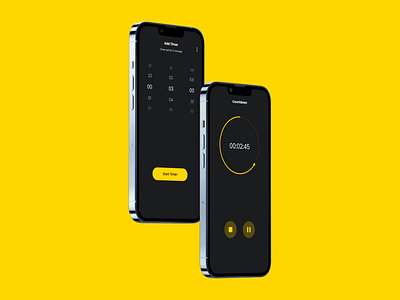 Countdown Timer App app clock countdown countdown app design timer app ui ui design ux ux design