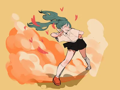 Hatsune Miku Illustration thumbnail anime art cartoon concept cute hatsune miku illustration miku
