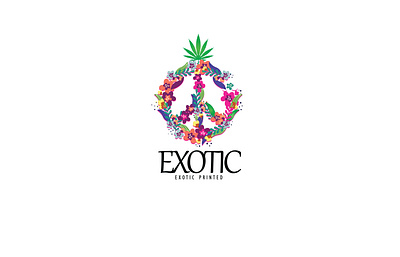 Exotic Printed graphic design illustration logo