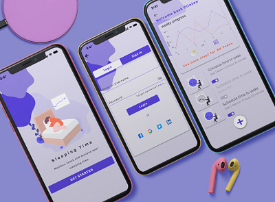 Analytic | Sleep monitor analysis uiux dailyui design graphic design illustration logo mobile app ui ux vector