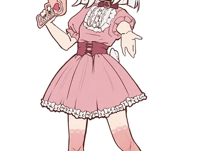Chibi commission anime art cartoon cute illustration