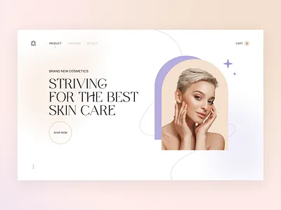 Skincare Product Homepage animation beauty care classy concept cosmetics elegant exquisite homepage minimal modern motion graphics packaging personal care typography ui web webpage website wellness