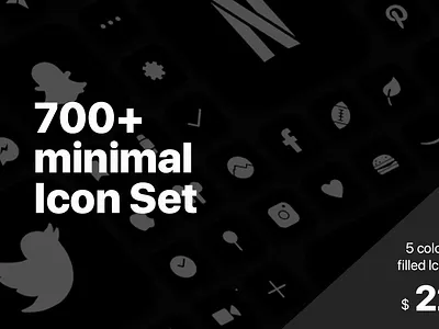 Minimal filled Icon Bundle app bundle filled free heavy icon ios minimal set