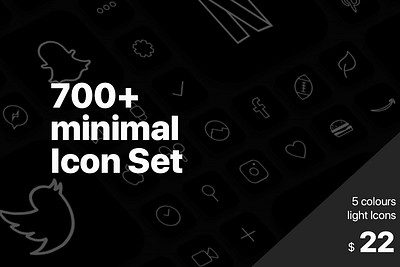 Minimal light App Icon Bundle app bundle free icon light minimal set