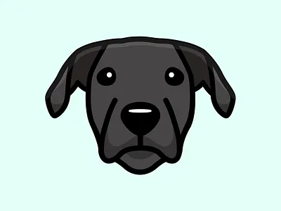 Dog head illustration animals branding cartoon design dog graphic graphic design illustration illustrator logo vector