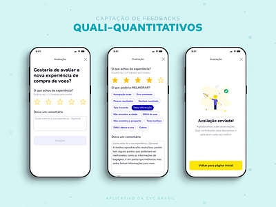 Captação de feedback app design feedback flat minimal mobile ui ux vector