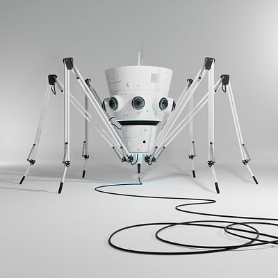 Spyder 3d ai alian animation blender character robot robotics scifi spider