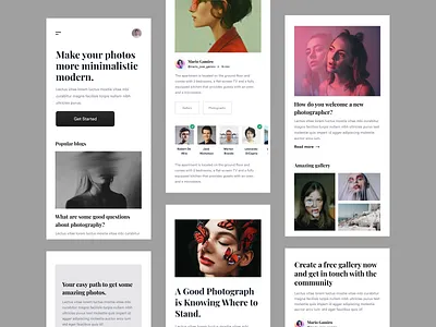 Photography website app version app concept app designer app ui app ui ux design interaction ios minimal ui mobile mobile app design mobile app development mobile ui sketch ui ui designer ui ux designer uiux user experience user interface ux design