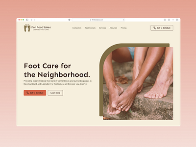 "For Foot Sakes" | Licensed Foot Care healthcare new business web design webflow welllness