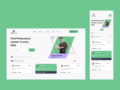 ThinkOrb Web Design & Responsive web course design e learning ui ux web design